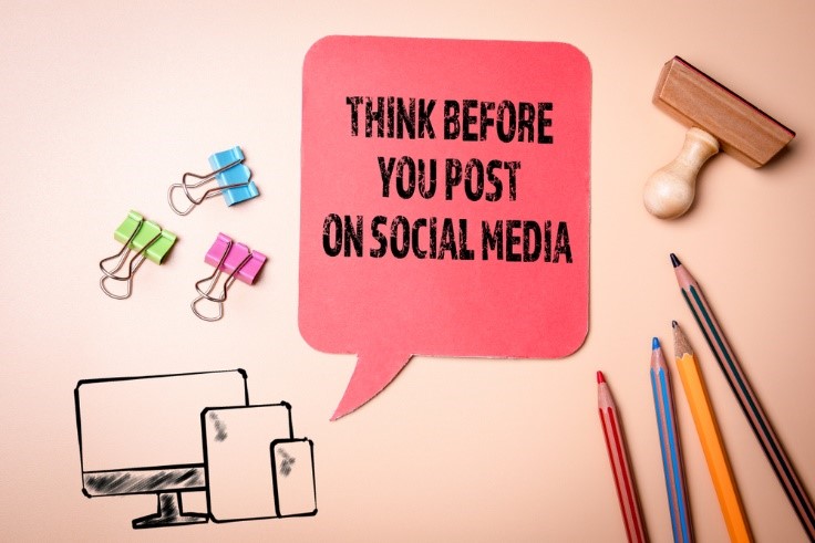 think before you post on social media