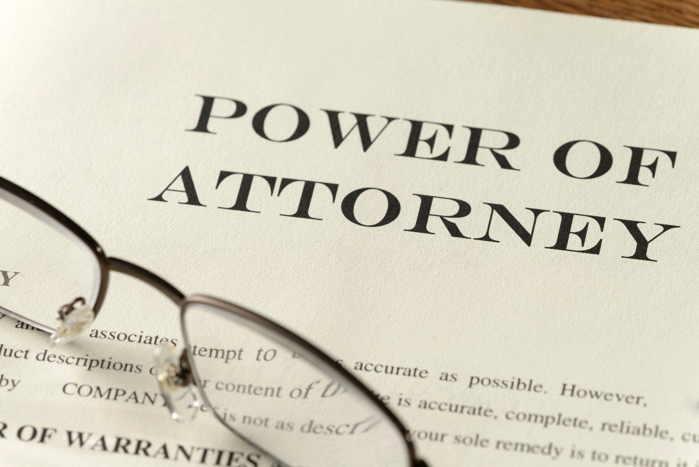 Power of Attorney document